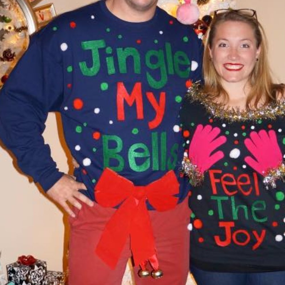 Jingle My Bells Men Sweatshirt Ugly Sweater Party Christmas Funny Holiday XXL